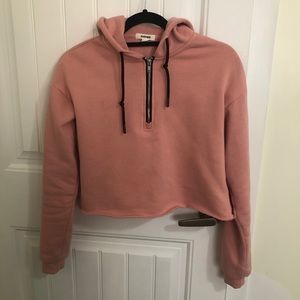 3/$15 Garage Light Pink Cropped Hoodie